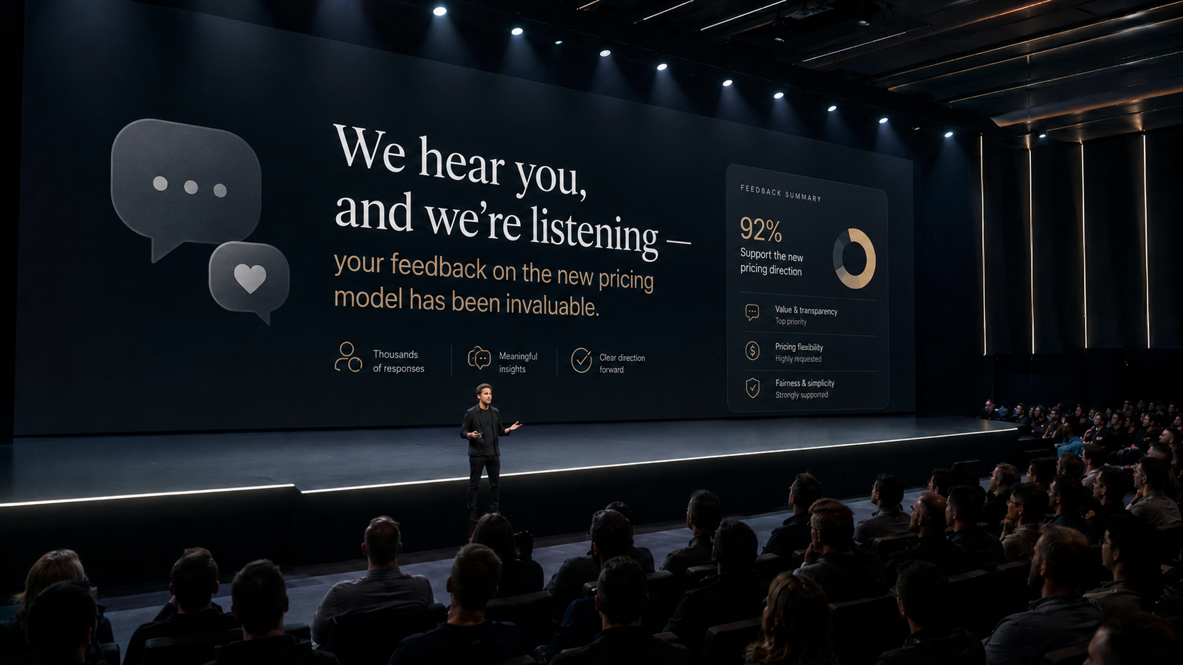 We hear you and we're listening