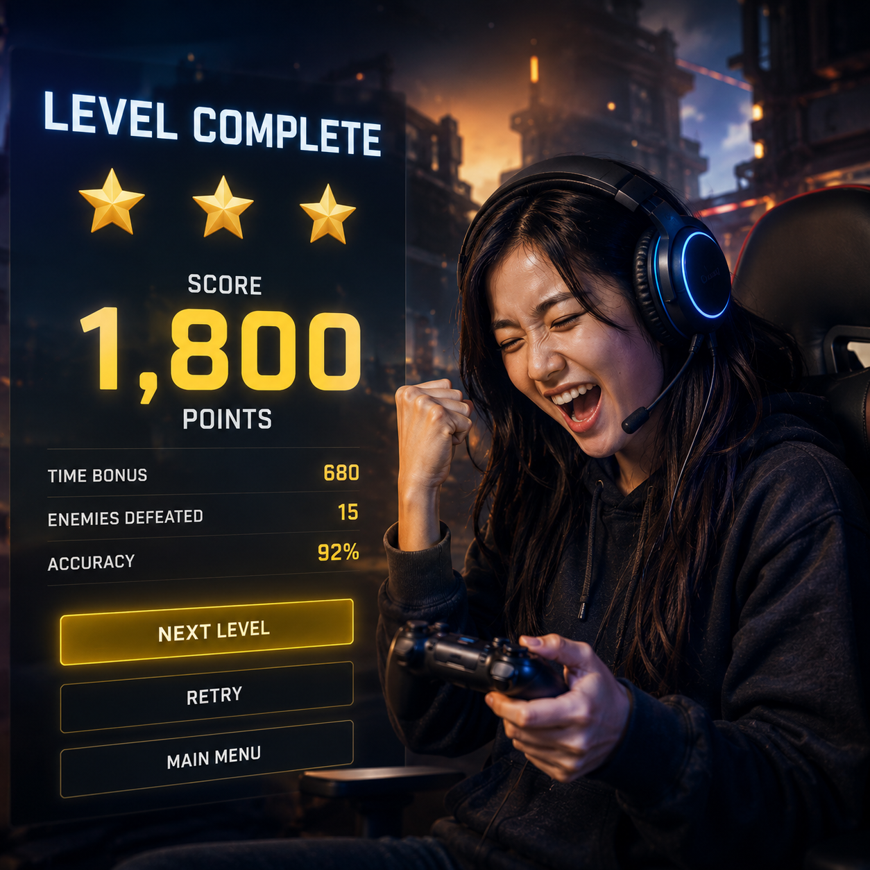 MY SCORE IS