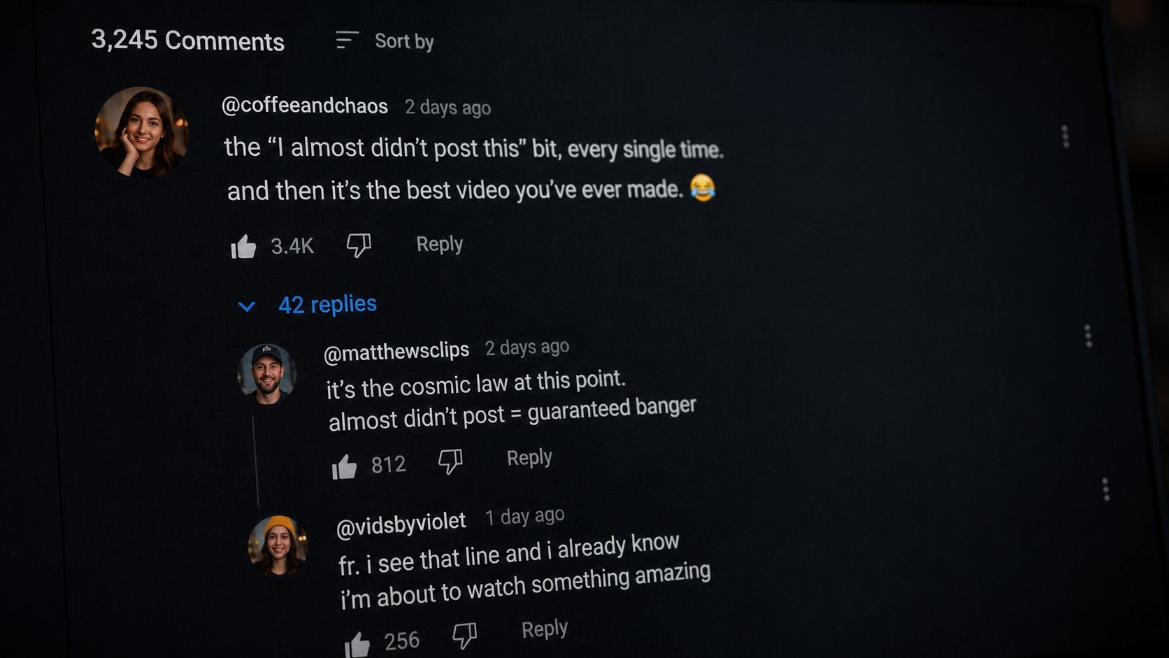 Comments Section Thread I almost didn't post this