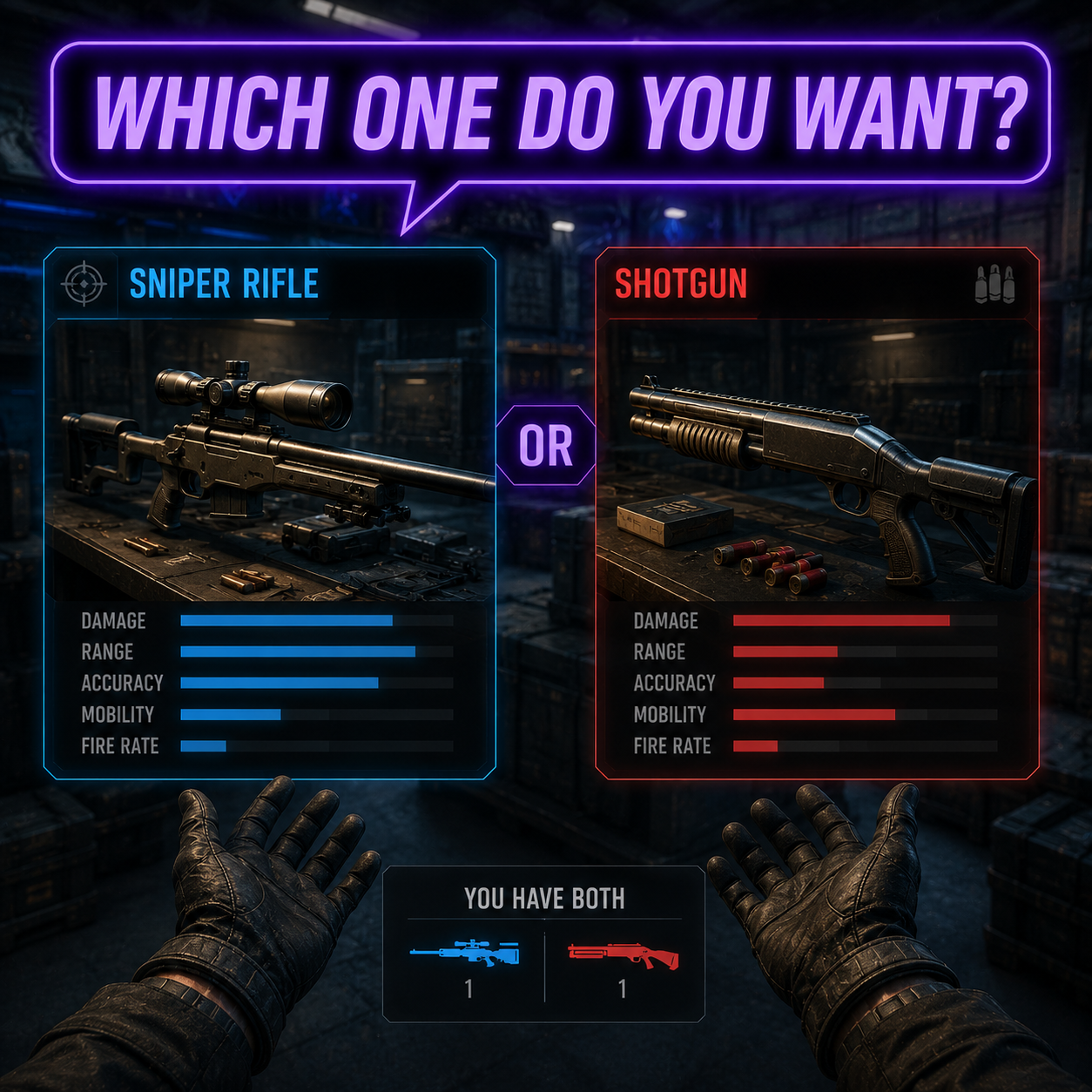 WHICH ONE DO YOU WANT